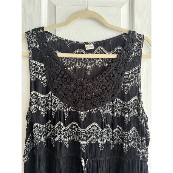 Bila Women’s Black and White Maxi Boho Dress size XL - Picture 3 of 6